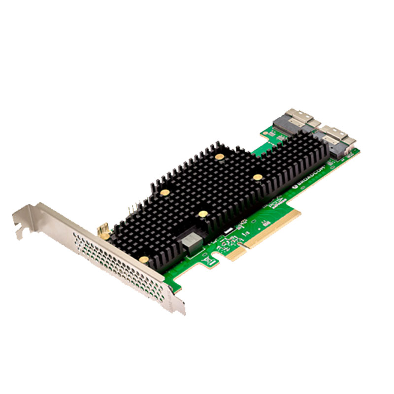 博通9600-16i,SATA,SAS,NVME,三模存储适配器,PCIe 4.0,x8 eHBA,设计灵活性,性能优势