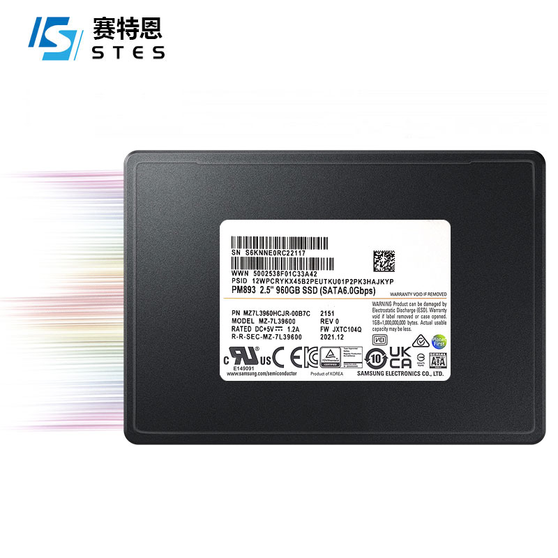 三星,MZ7L31T9HBLT-00A07,PM883,1.92TB,SATA3,固态硬盘SSD