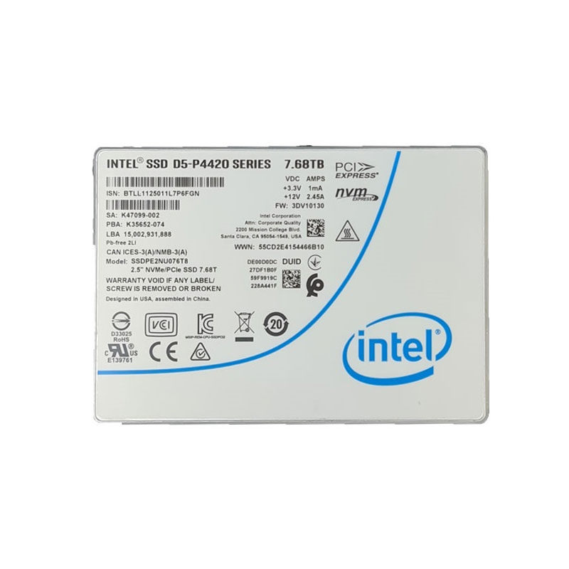 SOLIDIGM D5-P4420,SSDPE2NU076T801,U.2 NVME,7.68TB QLC固态硬盘 SSD,规格、性能指标