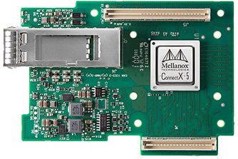 英伟达,MCX545B-ECAN,ConnectX-5,VPI Adapter Card OCP EDR/100GbE单端口,InfiniBand网卡
