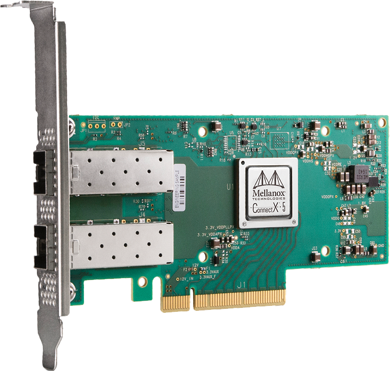 英伟达,MCX512A-ADAT,ConnectX-5 Ex EN,25GbE双端口,以太网网卡
