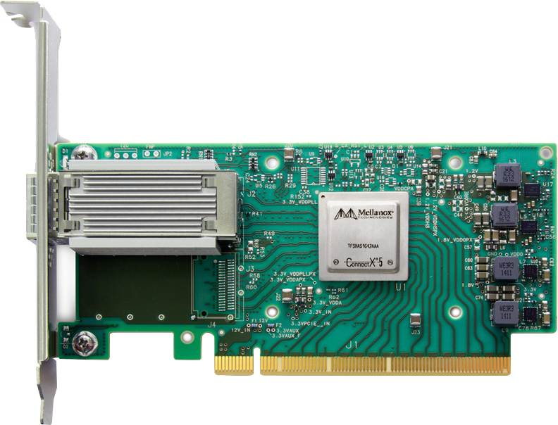 英伟达,MCX515A-CCAT,ConnectX-5 EN,Adapter Card,100GbE单端口以太网网卡