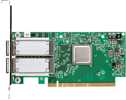 英伟达,MCX516A-CDAT,ConnectX-5 Ex EN Adapter Card,100GbE双端口,以太网网卡