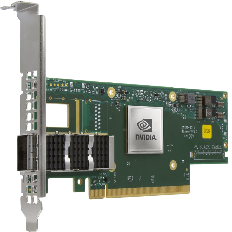 英伟达,MCX653105A-HDAT-SP,ConnectX-6 VPI , HDR/200GbE,单端口InfiniBand网卡