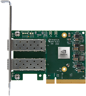 英伟达,MCX631102AC-ADAT,ConnectX-6 Lx EN,Adapter Card,25GbE Crypto Enabled,双端口以太网网卡