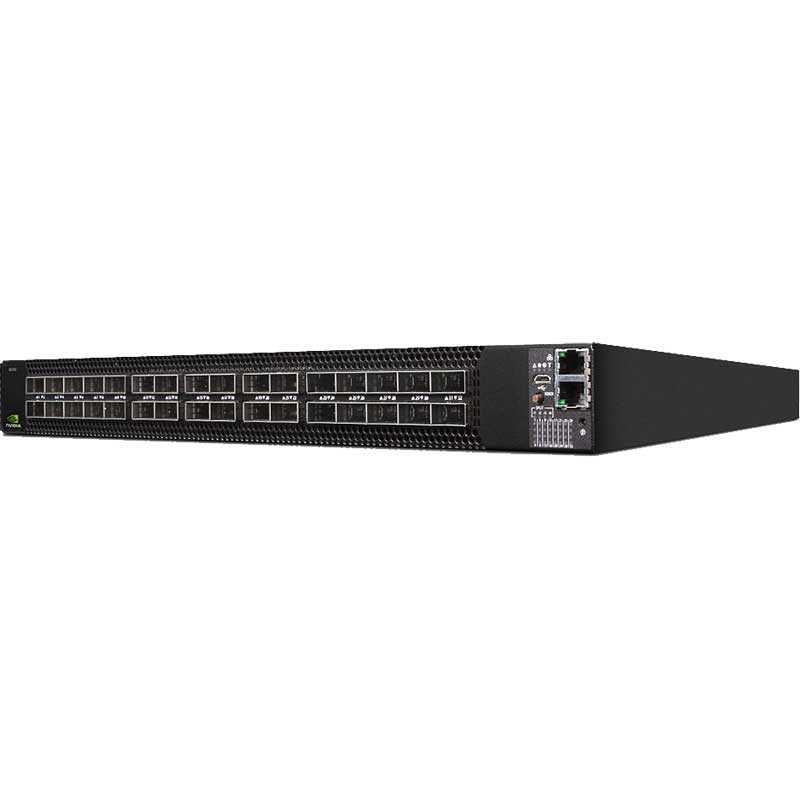 英伟达MSN3700-CS2F,Spectrum-2,100GbE,1U,Open Ethernet Switch,高速数据中心网络,可扩展性,高可用性,灵活性,MPLS,VXLAN