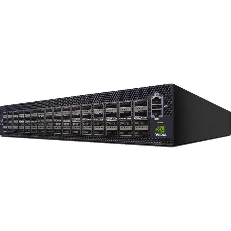 英伟达MSN4600-CS2F,Spectrum-3,100GbE,2U交换机,数据中心,高性能,可靠,灵活,可扩展,安全,以太网,光纤通道,企业,服务提供商,云计算,虚拟化。
